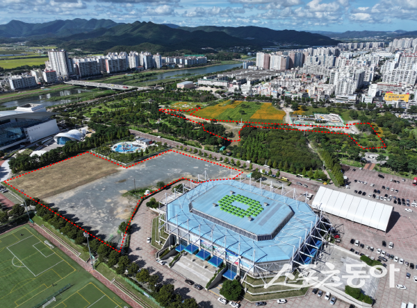 산림청의 2026년 기후대응도시숲 조성사업 대상지로 선정된 경주 황성문화공원. 사진제공 ㅣ 경주시