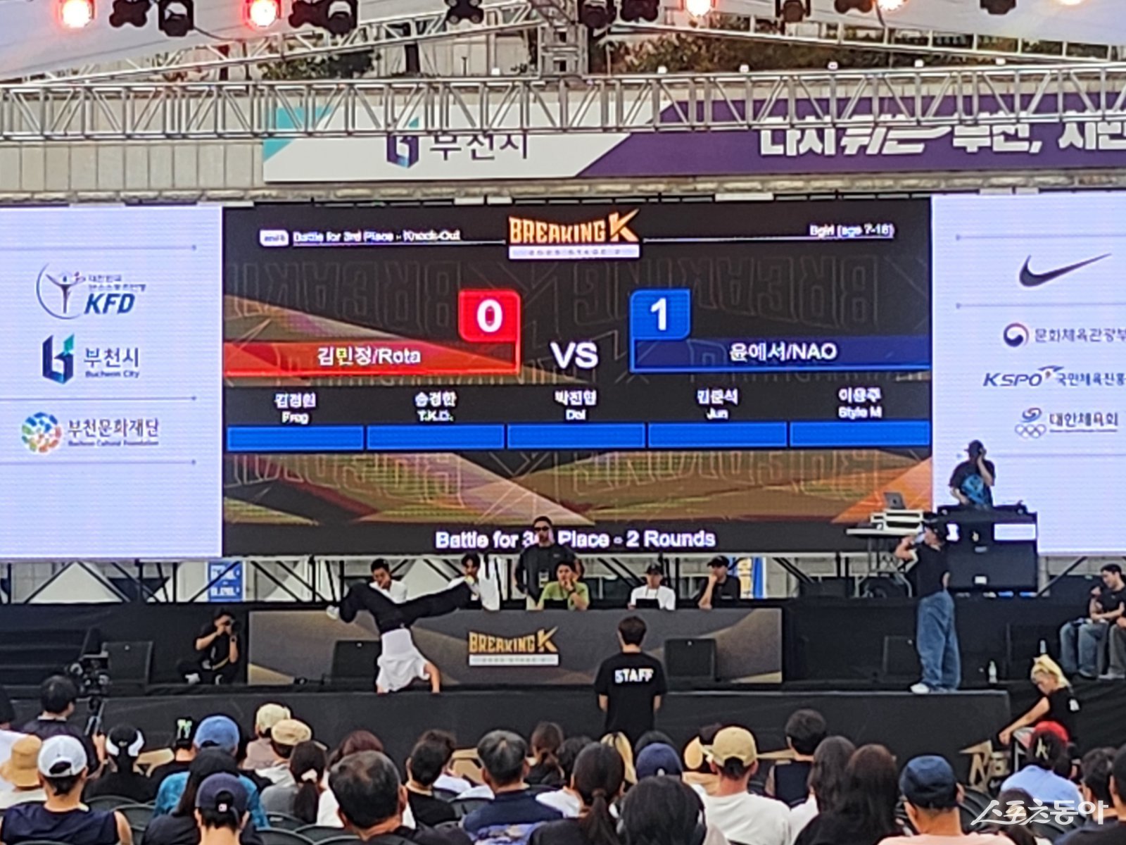 이날 오후 3시 30분부터는 초등부·중등부·고등부·청소년부 3·4위전과 축하공연이 이어졌다(청소년부 3·4위전 현장 모습). 사진|장관섭 기자