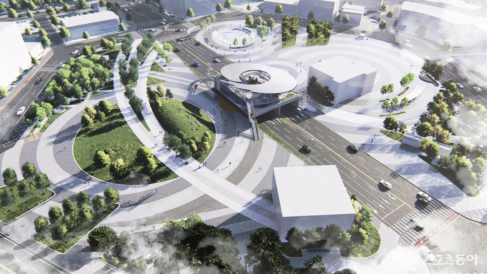 안산시(시장 이민근)는 지난 26일 성포광장 일원에서 ‘성포광장 재정비 사업’ 기공식을 열고 본격적인 사업 추진에 들어갔다(조감도). 사진제공｜안산시