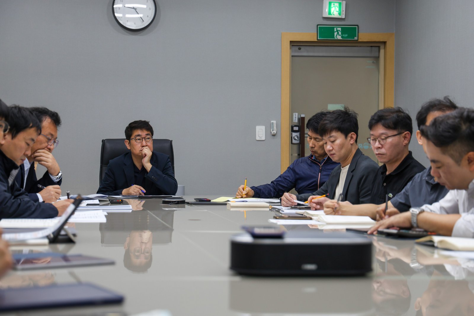 코레일관광개발 본사에서 ‘추석 연휴 기간 안전 점검 회의’가 열리고 있다