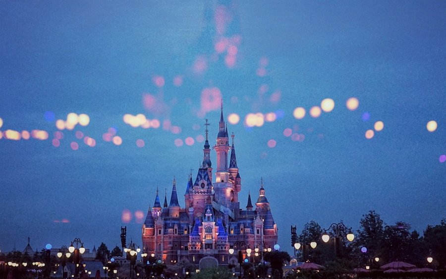 상하이 디즈니랜드 야경