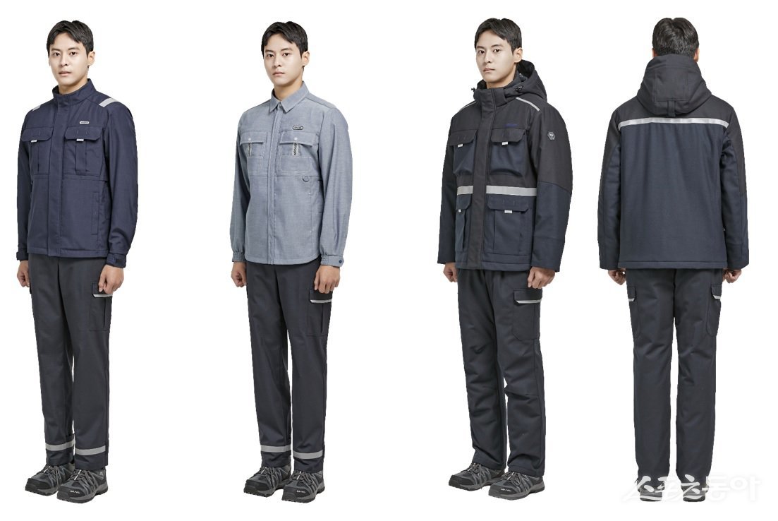 한전KDN이 공공기관 최초 강화 규격을 적용해 만든 방염작업복. 사진제공=한전KDN