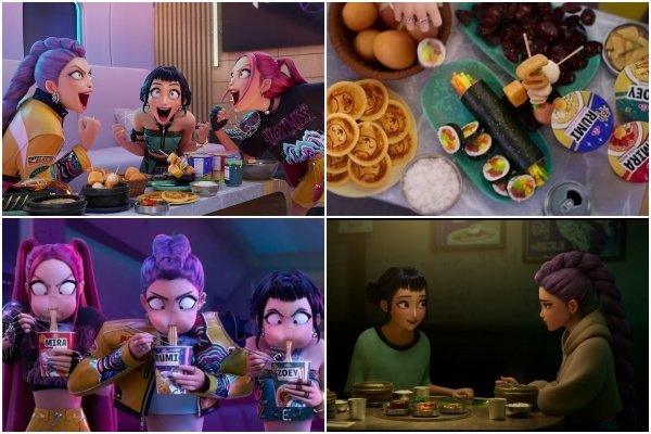 ‘케이팝 데몬 헌터스’ 속 케이 푸드, 사진제공|넷플릭스