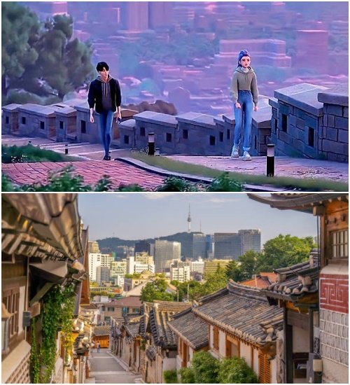 ‘케이팝 데몬 헌터스’ 속 서울 명소, 사진제공|넷플릭스