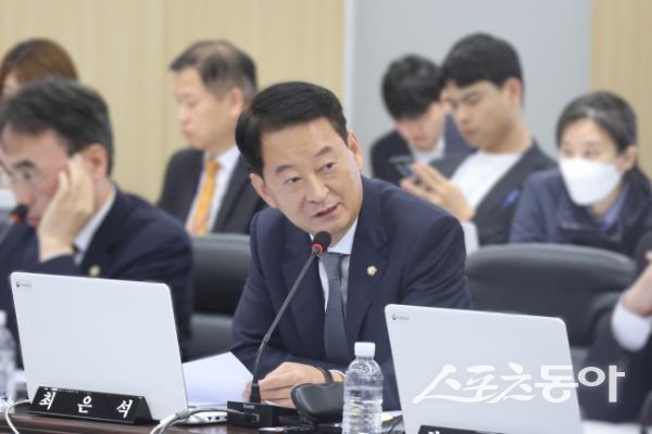 최은석 국민의힘 의원(대구 동구군위군갑)이 발언하고 있는 모습. 사진제공ㅣ대구 동구