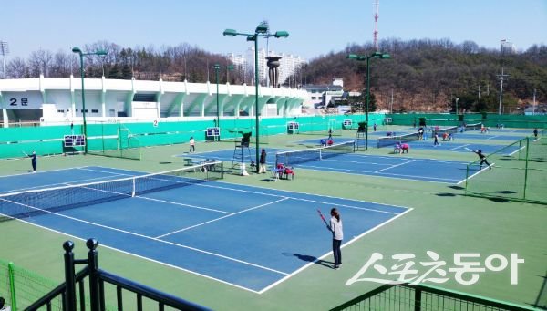 안동시민테니스장 전경. 사진제공ㅣ안동시