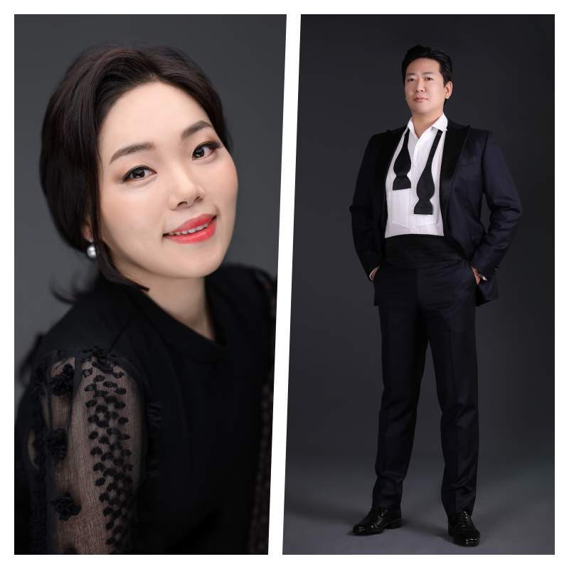 소프라노 권은주(왼쪽)와 베이스 윤종민