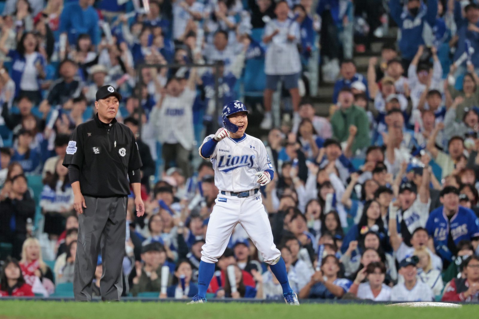 14일 대구삼성라이온즈파크에서 SSG와 삼성의 2025 KBO 포스트시즌 준플레이오프 4차전이 열렸다. 사진제공| 삼성 라이온즈