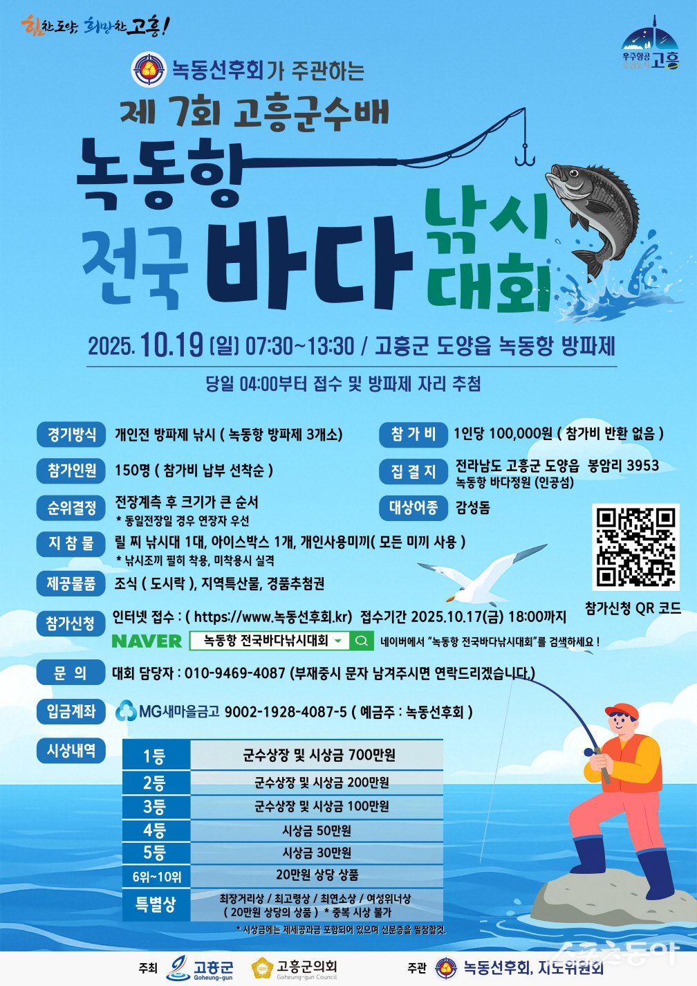 제7회 고흥군수배 녹동항 전국바다낚시대회 행사 포스터. 사진제공=고흥군