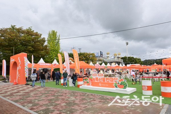 제29회 봉화송이축제 농특산물한마당 광경. 사진제공 ㅣ 봉화군