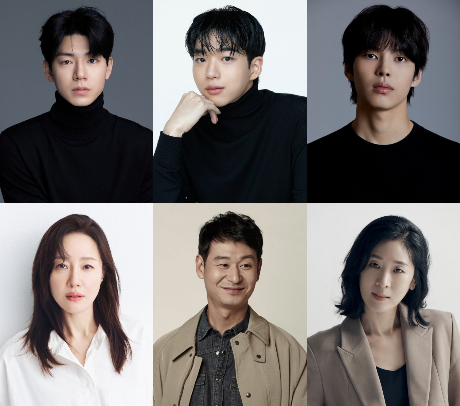 배우 배현성, 차강윤, 박윤호, 백지원, 박혁권, 엄지원(왼쪽 위부터 시계방향). 사진제공ㅣ각 소속사