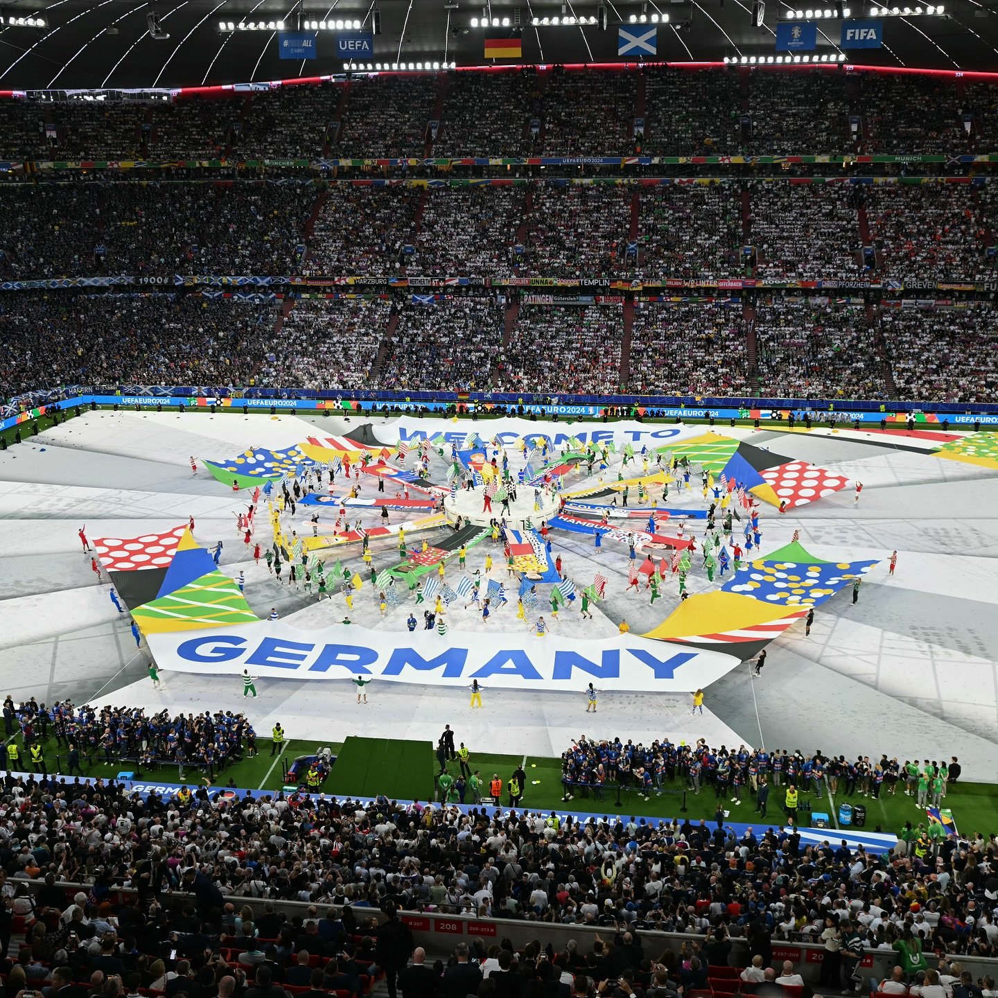 UEFA가 스포츠단체 중 최초로 반(反) 불법 스트리밍 연합체인 ACE에 합류했다. 사진은 지난해 6월 독일에서 열린 UEFA 유럽세계선수권대회 개막식. 사진출처｜UEFA 페이스북