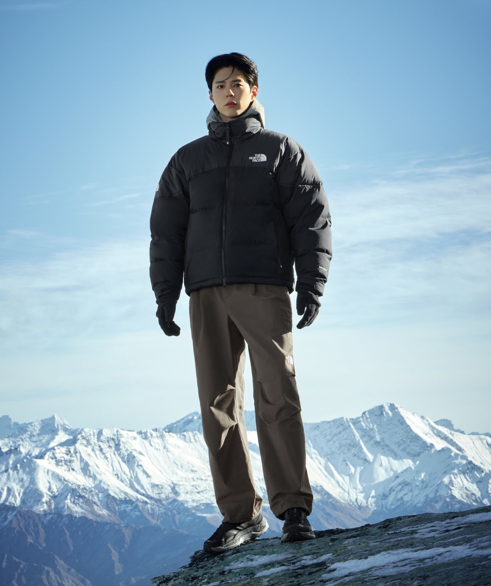 ‘리마스터 눕시 다운 재킷’을 착장한 노스페이스 홍보대사 박보검
