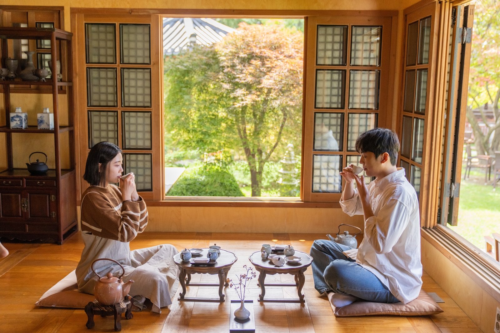 하이원리조트 한옥 베이커리 카페 운암정 내부