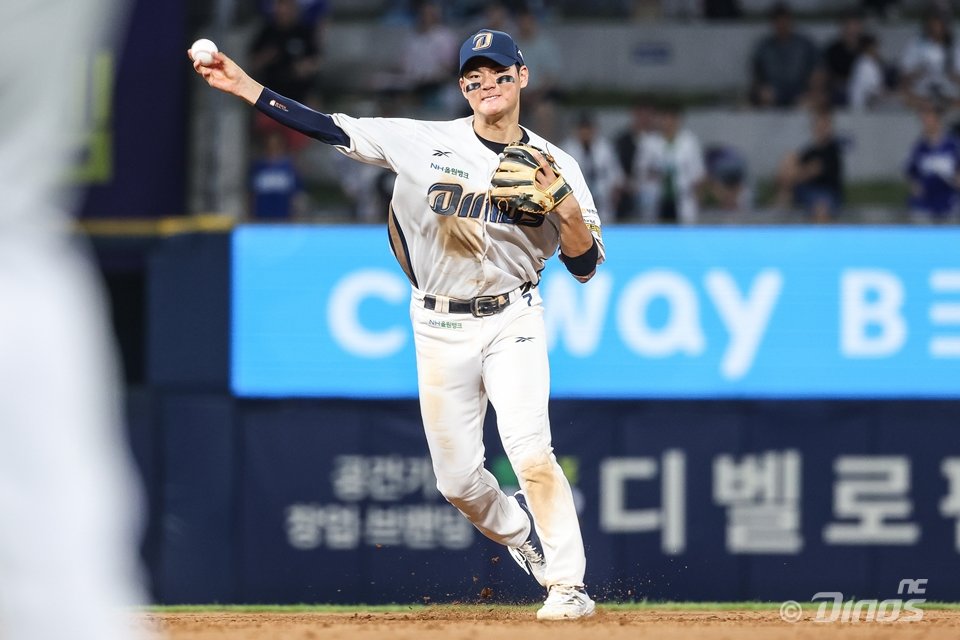 NC 김주원은 2025시즌 최고의 한 해를 보냈다. 특히 공격과 주루에서 성장하며 MLB 진출에 대한 꿈을 키웠다. 사진제공|NC 다이노스
