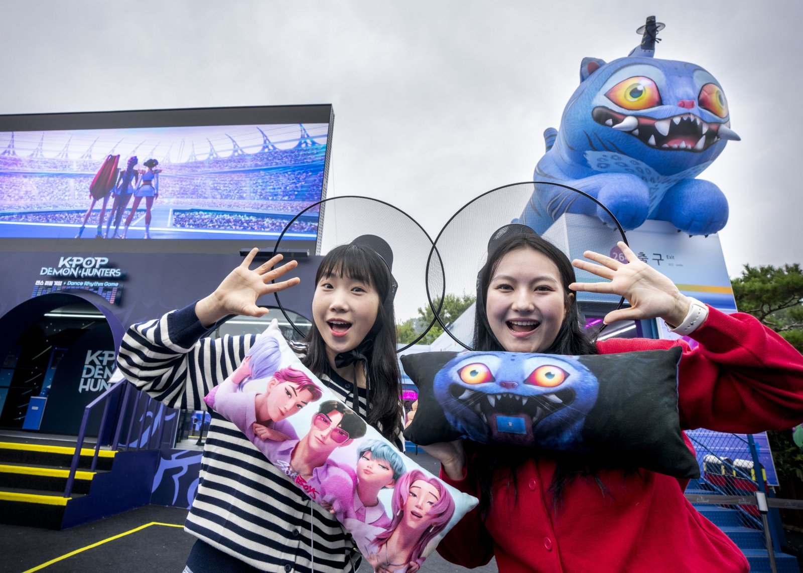 에버랜드 ‘케이팝 데몬 헌터스’ 테마존 현장