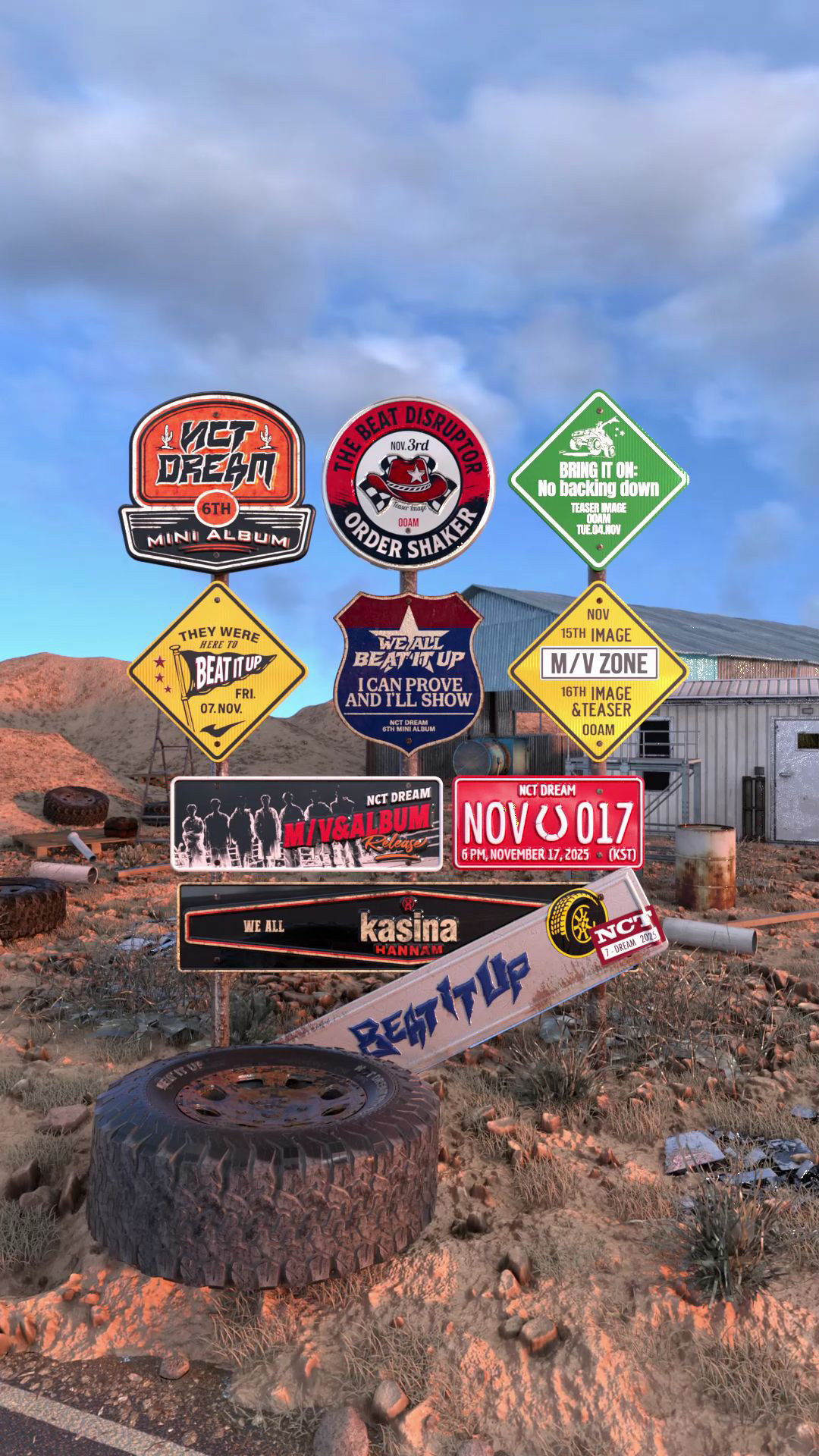 NCT DREAM이 미니 6집 ‘Beat It Up’의 스케줄 포스터를 공개하며 11월 17일 컴백 카운트다운을 시작했다. 사진제공 | SM 엔터테인먼트