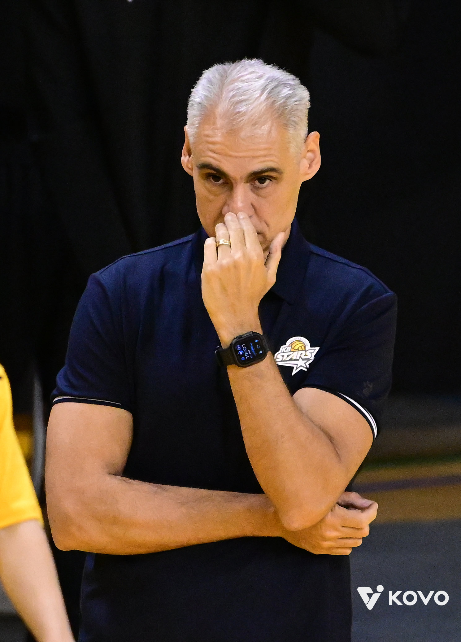 레오나르도 카르발류 KB손해보험 감독은 30일 OK저축은행과 홈경기에서 세트 스코어 3-0 완승을 거둔 뒤 “부임 후 가장 기복이 없고 안정적인 경기였다”며 만족감을 드러냈다. 사진제공|KOVO