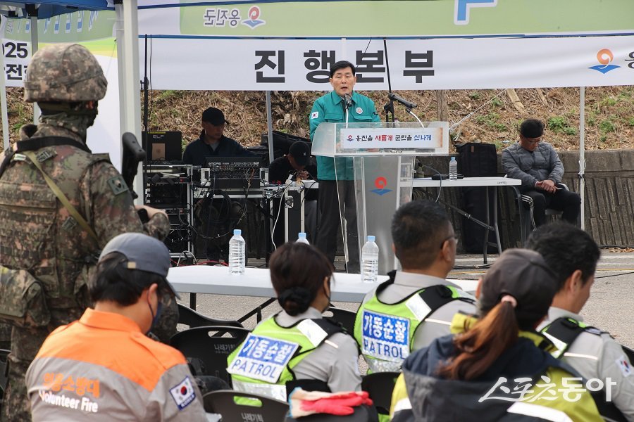 옹진군,  2025년 재난대응 안전한국훈련을 민·관·군 합동으로 진행했다. 사진제공｜옹진군청