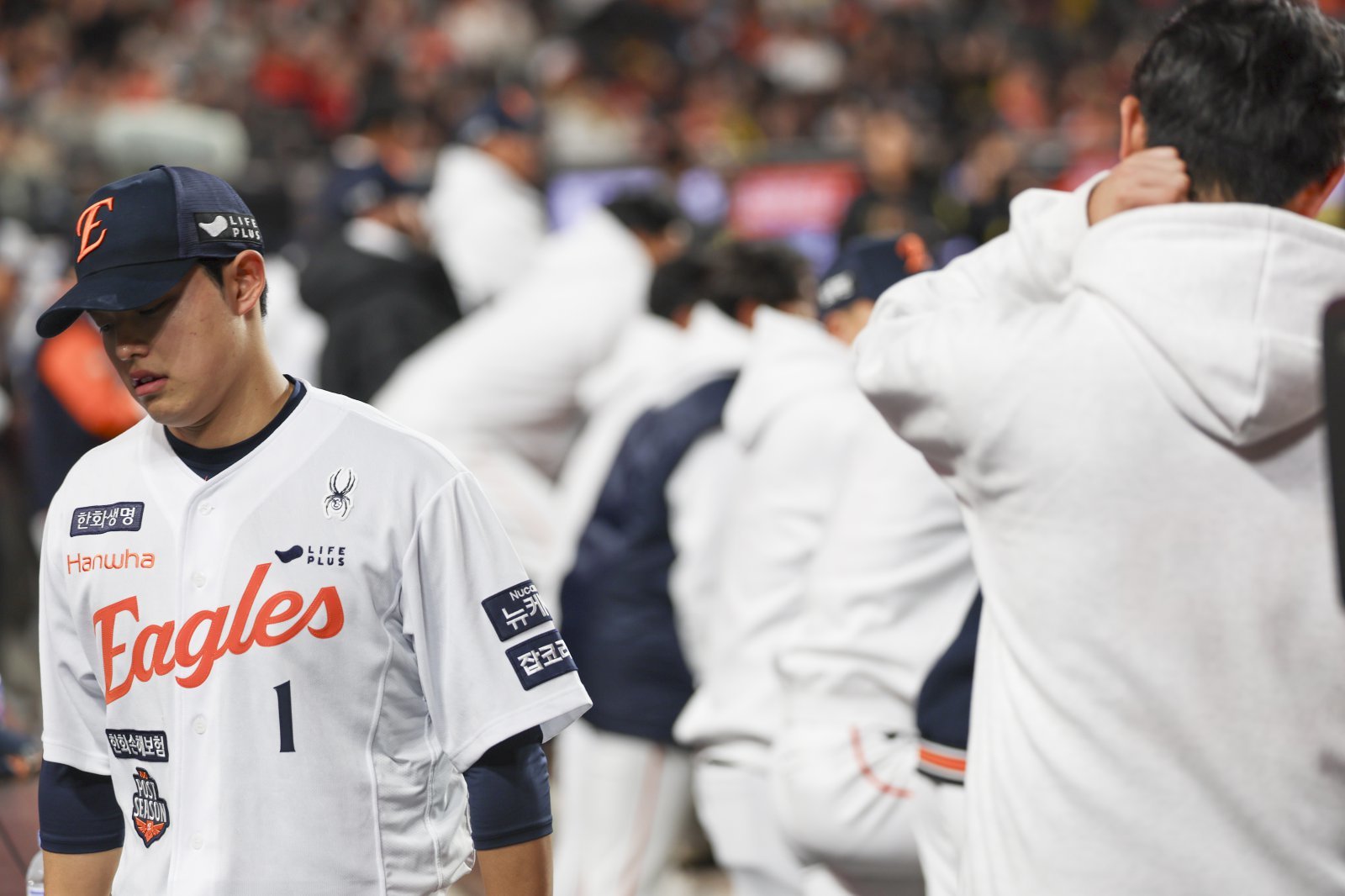 한화 문동주가 31일 대전한화생명볼파크에서 열린 LG와 KS 5차전에 선발등판해 1이닝 만에 교체됐다. 대전｜뉴시스