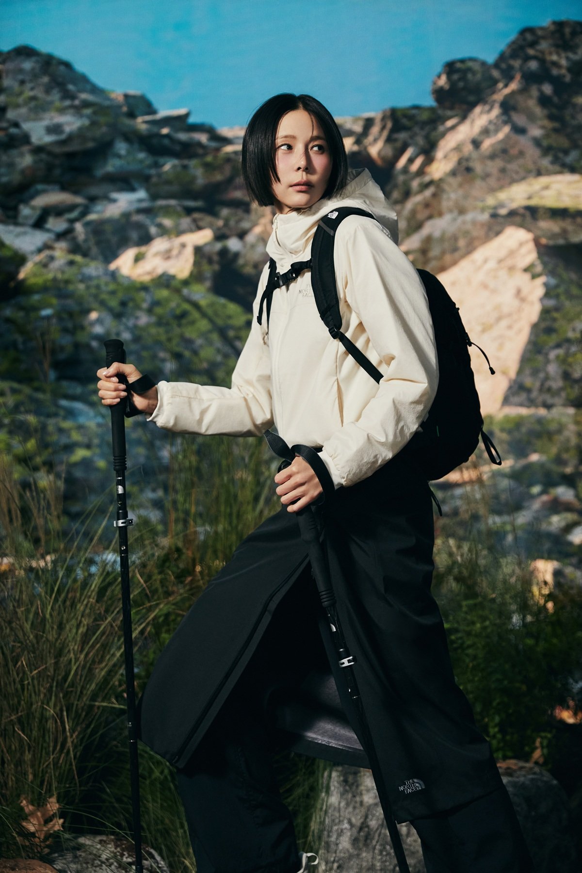 ‘여성용 부베 후디 재킷‘을 착장한 새로운 노스페이스 홍보대사 김나영