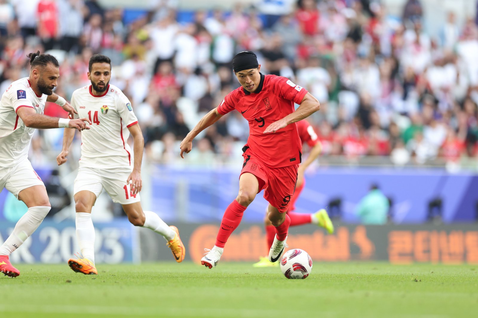 조규성이 긴 부상의 터널을 뚫고 1년 8개월 만에 태극마크를 다시 달았다. ‘홍명보호’ 출항 이후 첫 소집이라 모두의 기대가 상당하다. 사진제공|대한축구협회