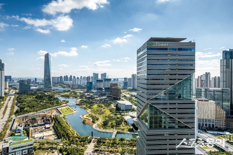 인천경제청 전경(송도 G타워). 사진제공|인천경제자유구역청