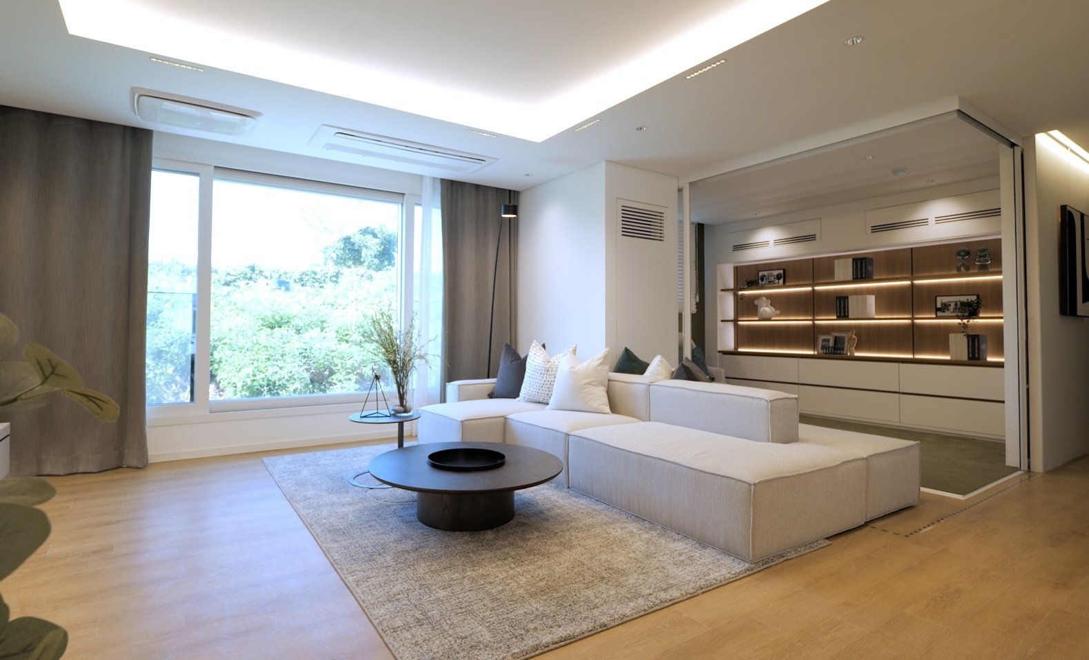 PC목업(Mock-Up) 주택 세대 내부 사진.  사진제공 ｜GS건설