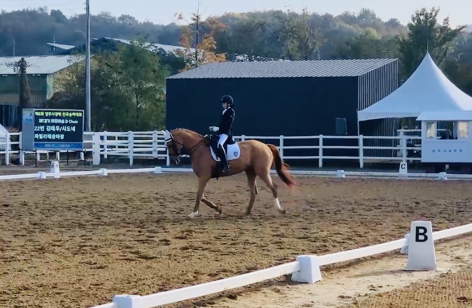 박유빈 선수의 경기모습. 사진제공ㅣ홀스마스터즈승마클럽