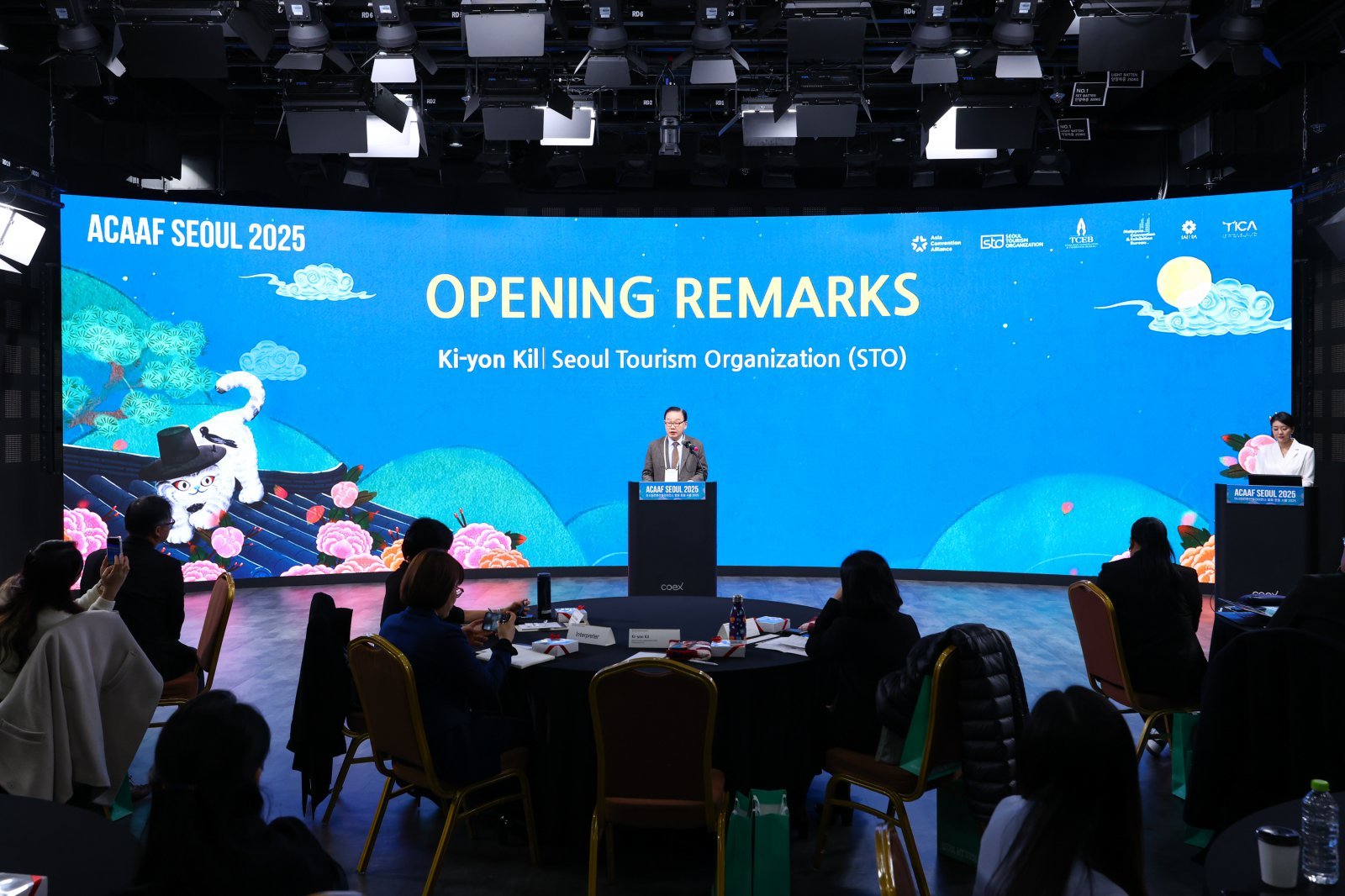 개회사를 하고 있는 길기연 서울관광재단 대표이사