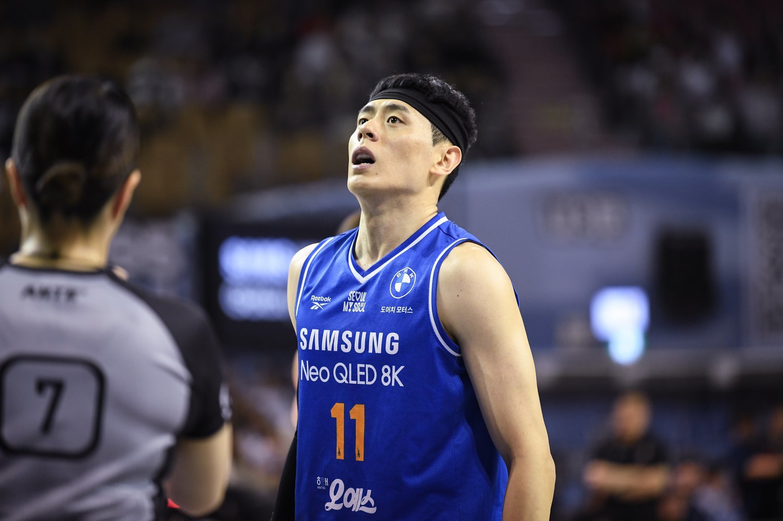 삼성 이관희가 잠실체육관에서 벌어진 정관장과 ‘2025~2026 LG전자 프로농구’ 2라운드 맞대결에서 림을 바라보고 있다. 이날 이관희는 13점·6리바운드의 활약으로 팀의 89-75 승리를 이끌었다. 사진제공｜KBL