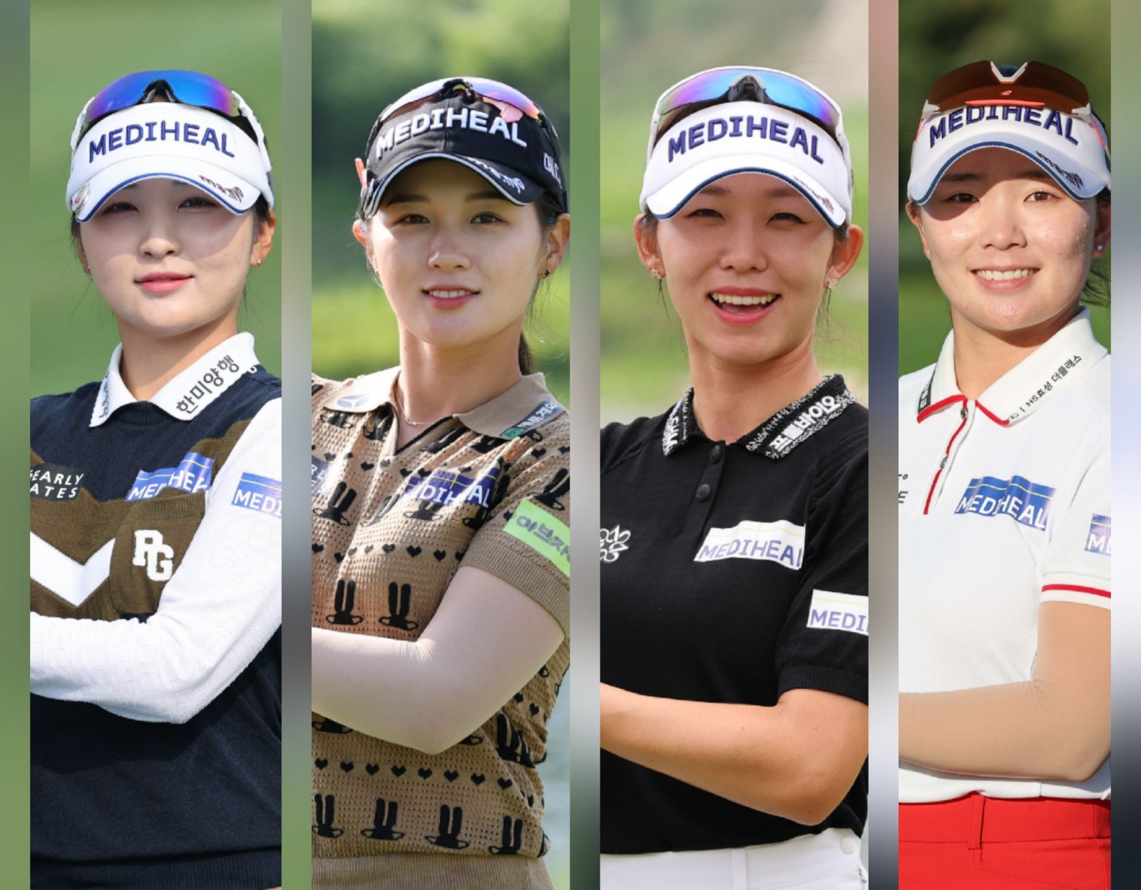 올 시즌 메디힐 골프단 소속으로 6승을 합작한 이예원(3승), 박현경, 배소현, 이다연(이상 1승). 사진제공 | KLPGA