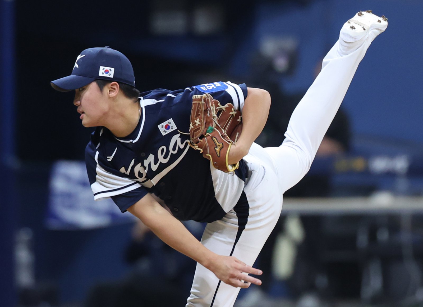 한화 정우주는 9일 고척에서 열린 체코와 평가전에서 1.1이닝 무실점으로 국제 경기에서도 자신의 가치를 증명하는 데 성공했다. 고척|뉴시스