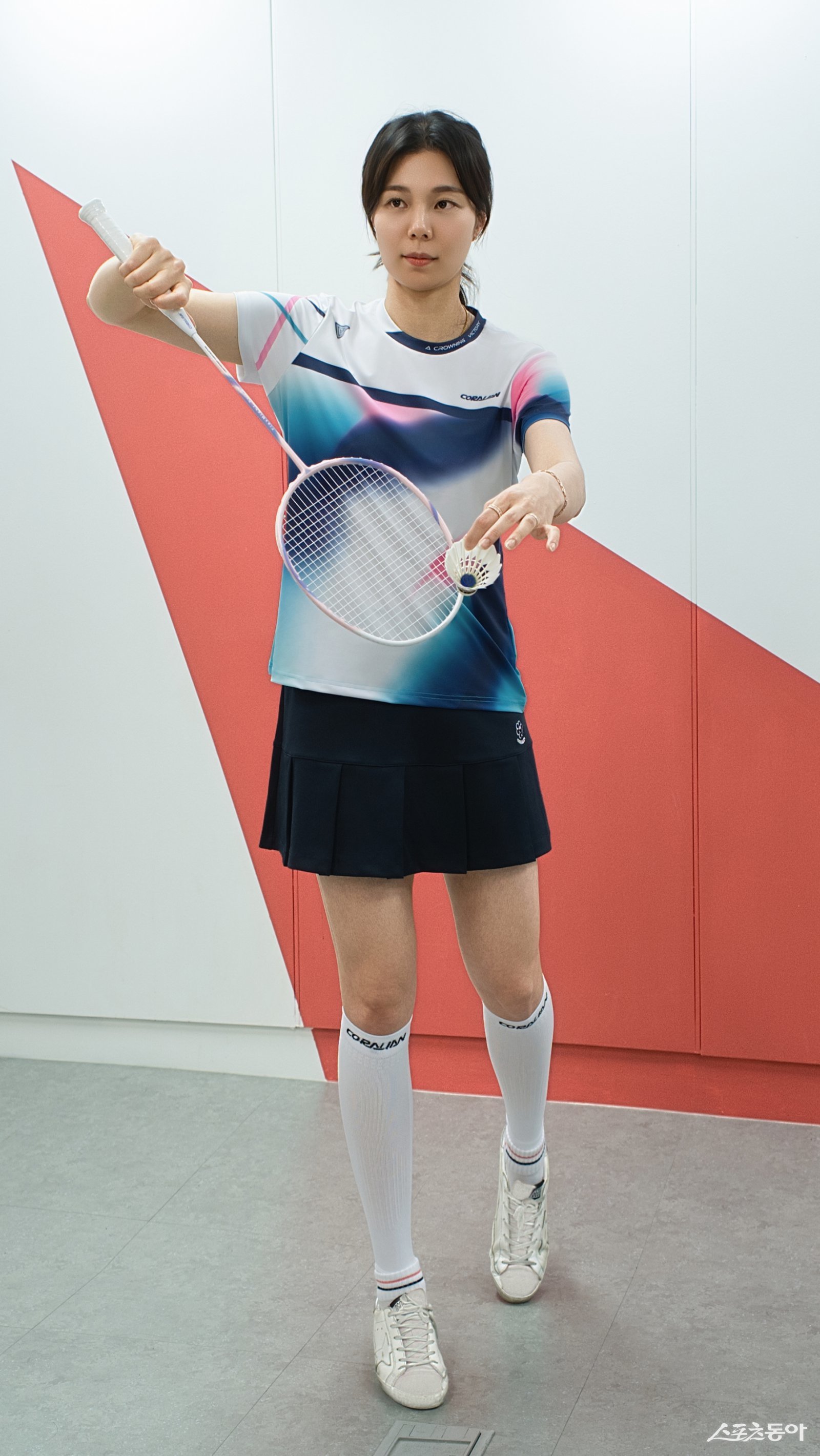 퍼포먼스 스포츠웨어 브랜드 코랄리안의 공식 앰배서더로 나서는 배드민턴 스타 김소영. 사진제공｜㈜보산 코랄리안