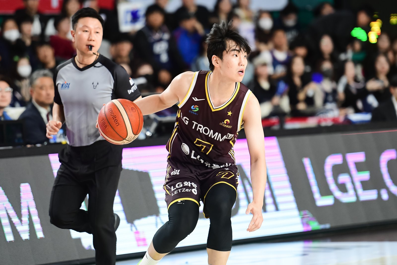 LG 최형찬은 10일 창원서 열린 KCC와 홈경기서 인생 경기를 펼쳤다. 3점슛 2개를 포함해 12점으로 개인 한 경기 최다 득점 타이 경기를 펼쳤다. 사진제공|KBL