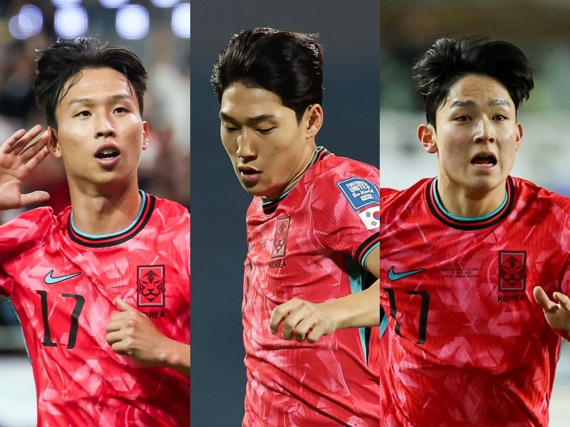 잉글랜드 챔피언십에서 꾸준히 활약 중인 엄지성, 배준호, 양민혁(왼쪽부터)은 축구국가대표팀 공격진에 새로운 힘이 될 수 있다. 사진제공|대한축구협회