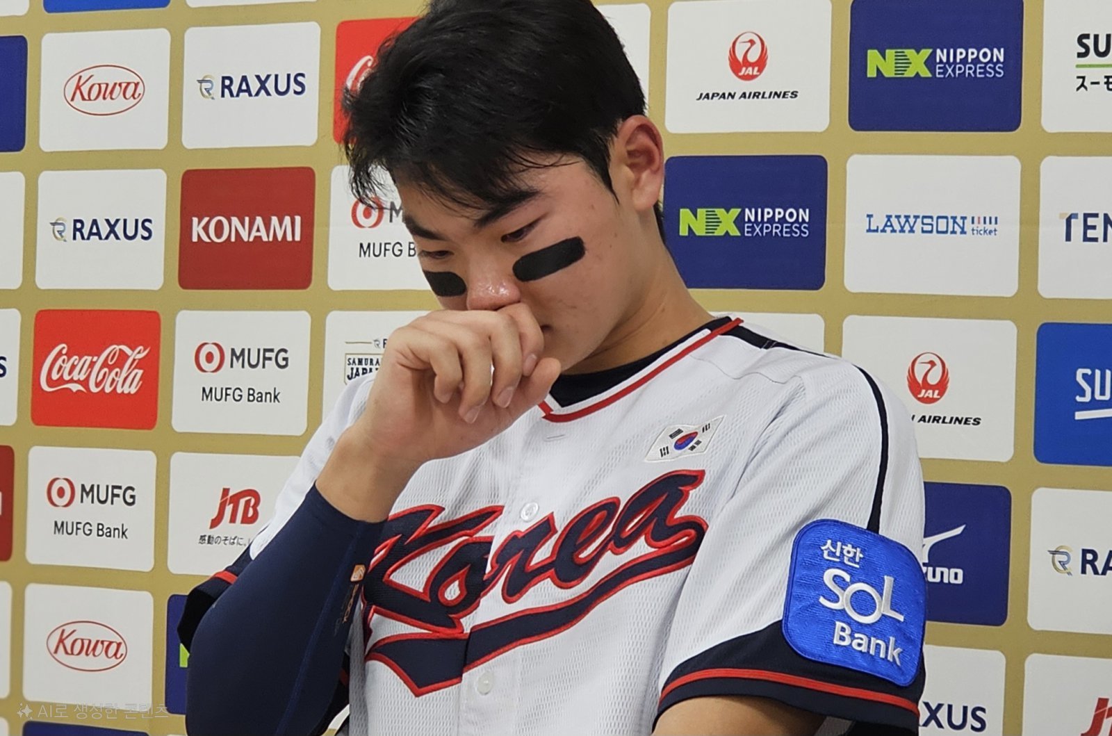 김주원은 ‘K-베이스볼 시리즈’ 기간 외조부상을 당했다. 아픔을 참고 뛰는 투혼을 발휘한 그는 모든 일정이 끝난 이후 참았던 눈물을 터트렸다. 사진제공｜KBO