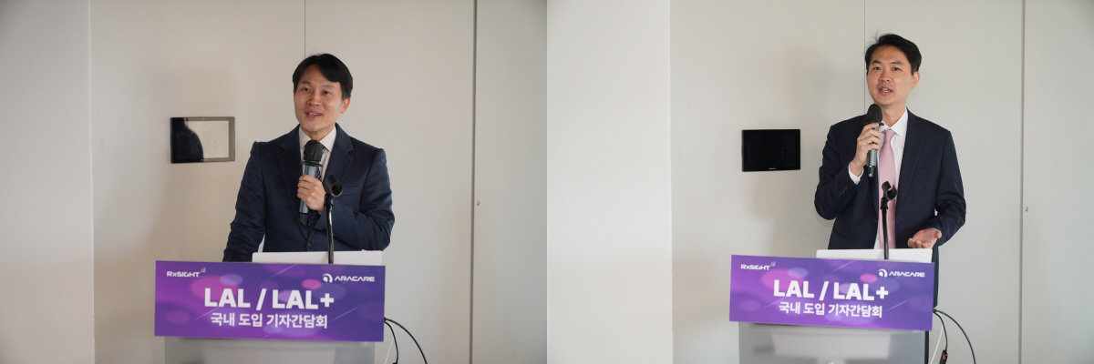 나성진 퍼스트삼성안과 원장(왼쪽)과 최성호 원장.