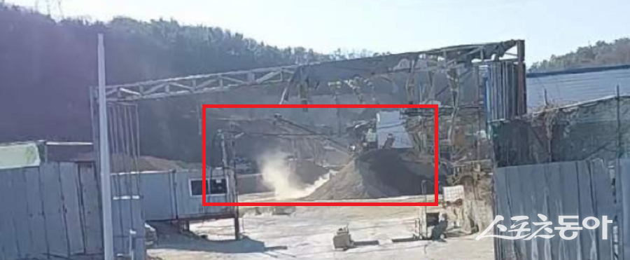 경기도 안성시 양성면 노곡리 일대에서 에스피산업이 농지·국유지·임야 등을 포함한 다수 필지에서 사실상 공장을 운영하고 있다는 불법 운영 의혹이 제기됐다(현장 전경). 사진제공|공익 제보자