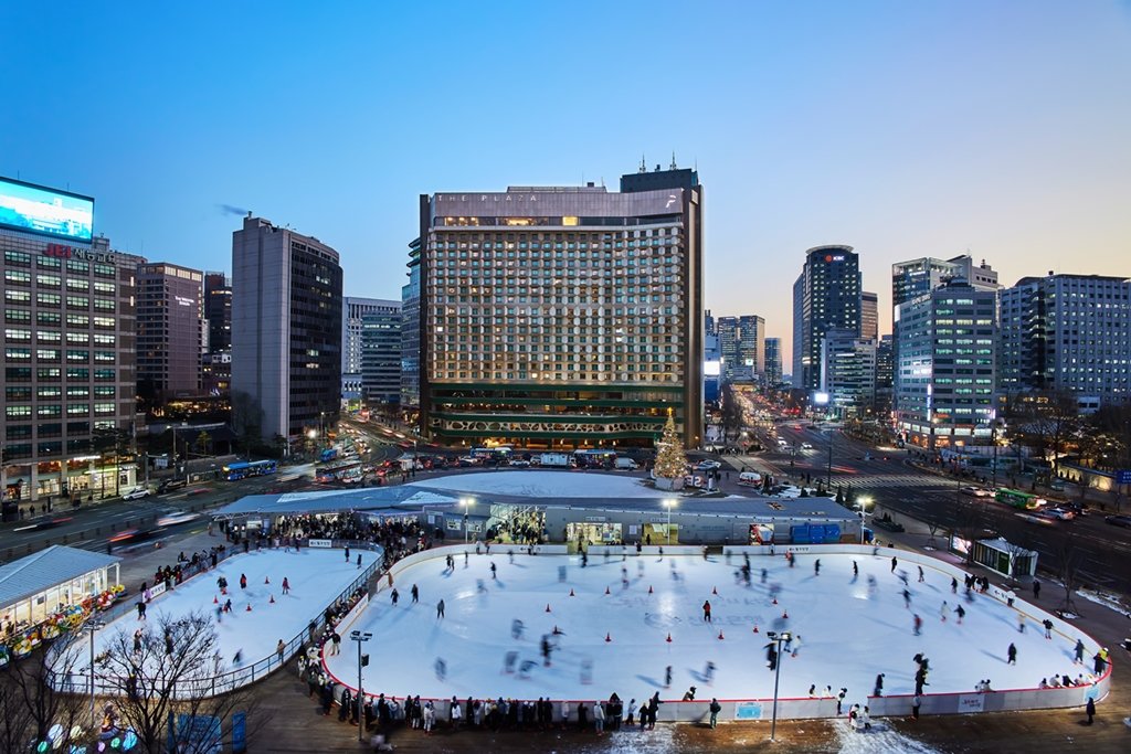 서울 광장 스케이트장 전경