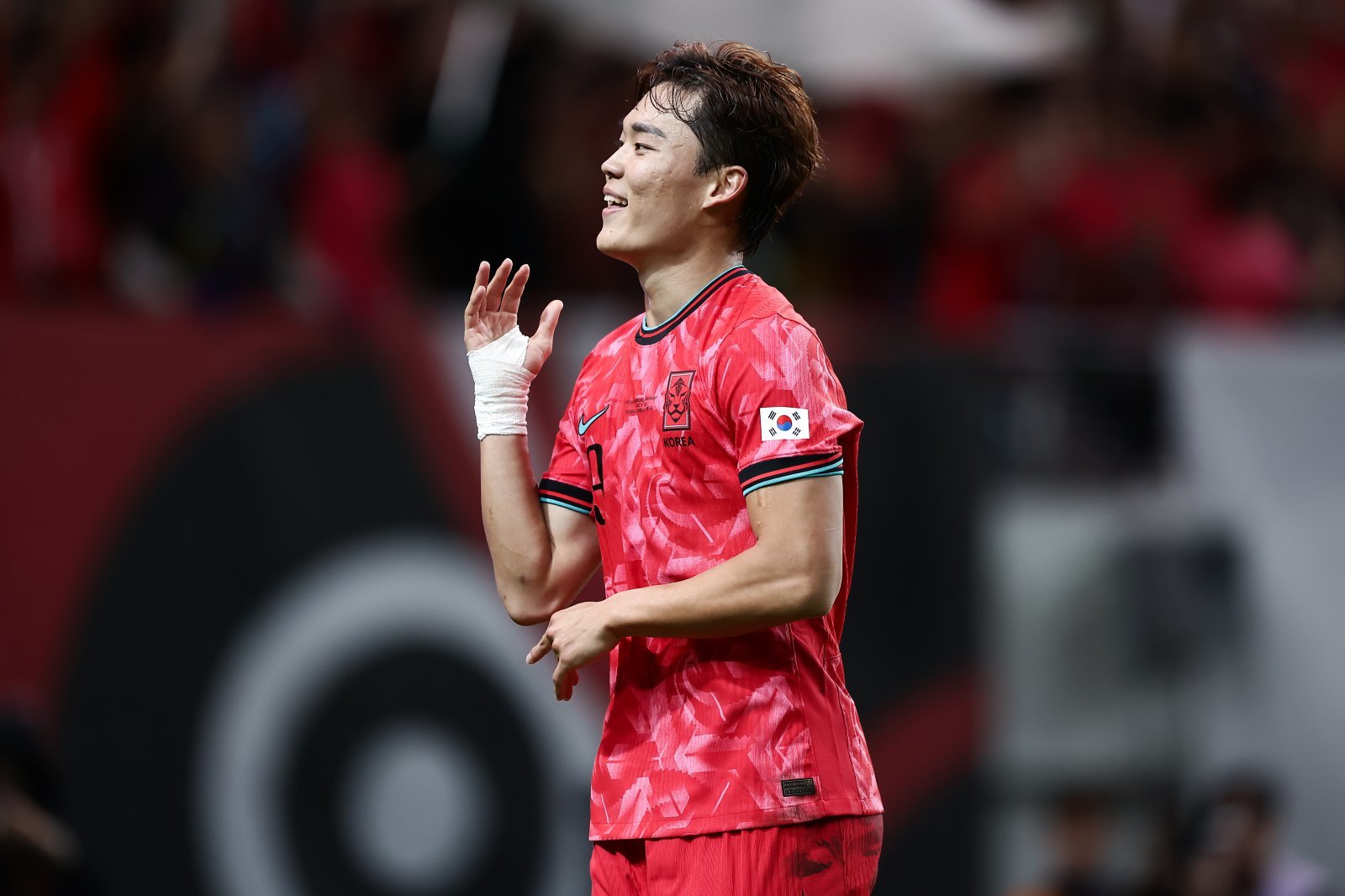 축구대표팀 오현규가 18일 서울월드컵경기장서 열릴 가나와 11월 두 번째 평가전에 선발 출격한다. 사진제공｜대한축구협회