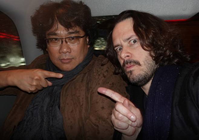 봉준호 감독·에드가 라이트 감독, 사진제공｜롯데엔터테인먼트