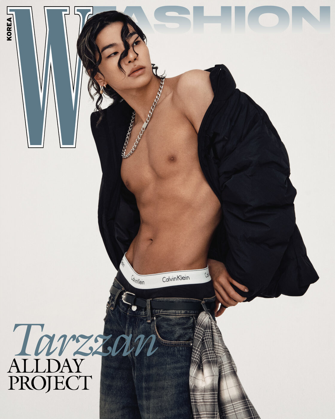 W 코리아 12월호 디지털 커버 속 타잔의 모습. 사진 | W 코리아 홈페이지
