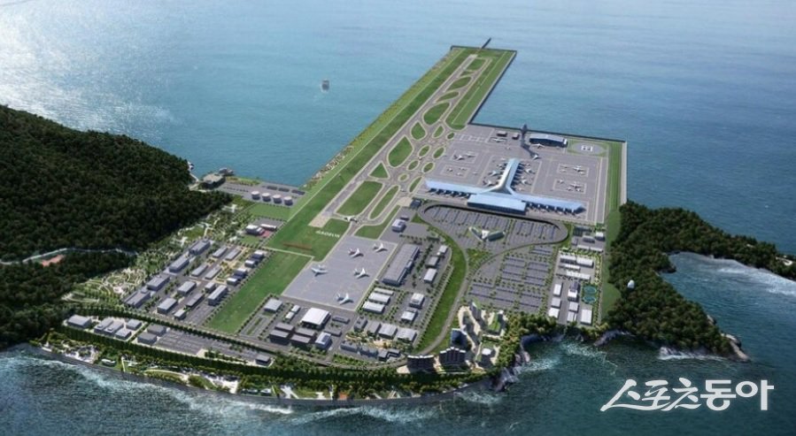 가덕신공항 조감도. (사진출처=블로그 캡처)