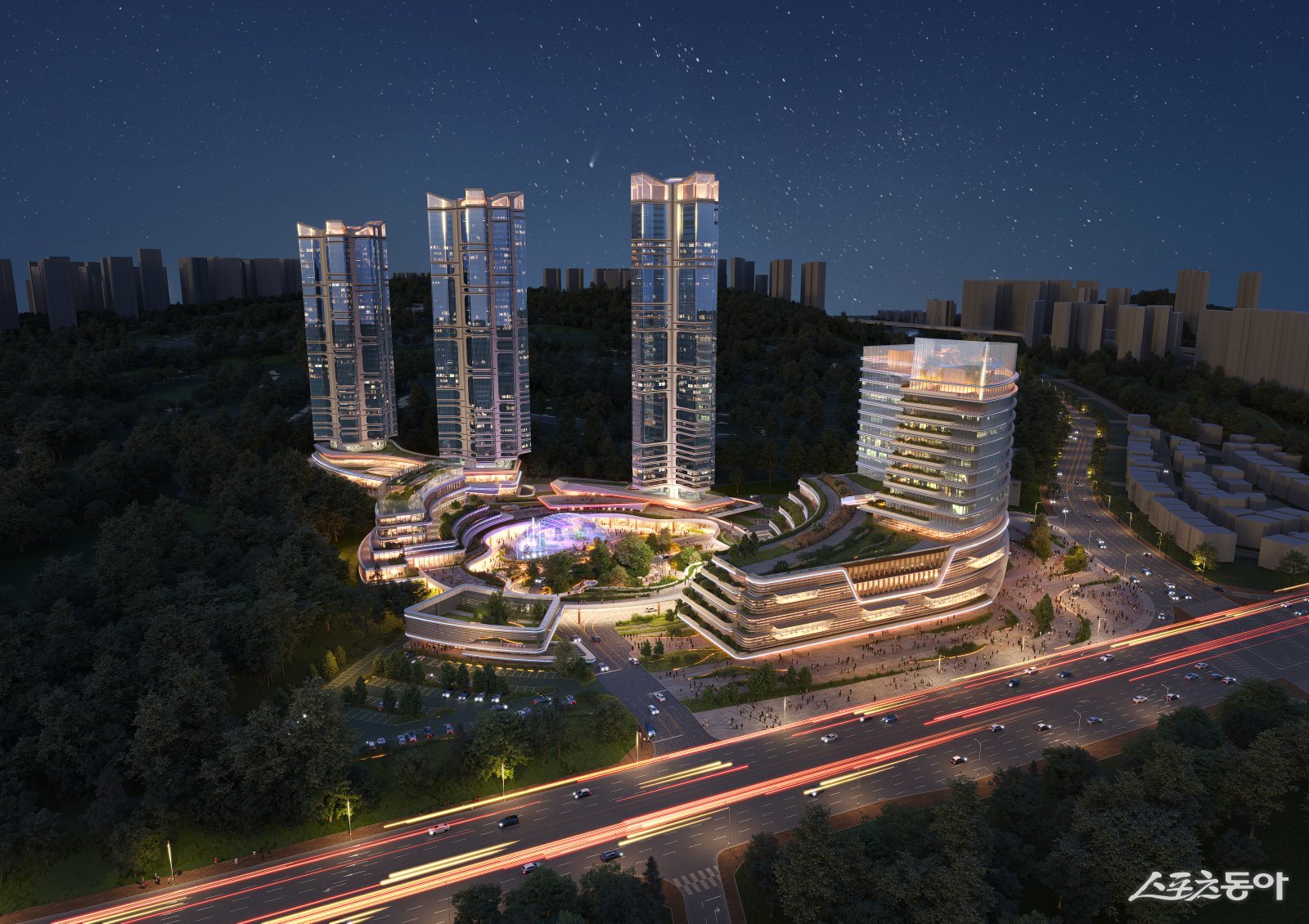 화성시 동탄2신도시에 대규모 종합병원 유치를 위한 민간개발사업의 우선협상대상자로 고려대학교 의료원(고려중앙학원) 컨소시엄이 최종 선정됐다(고려대학교 의료원 조감도). 사진제공｜화성시