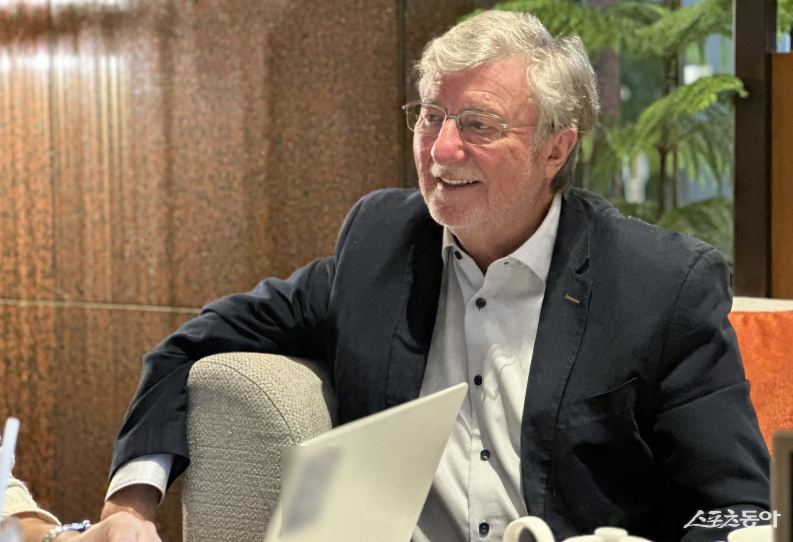 20일 서울 COEX에서 열린 ‘서울 카페 쇼’를 찾은 밥 존스(Bob Jone) 저지데일리 마케팅디렉터 . 사진 ㅣ이충진 기자