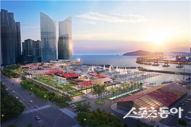 수영만 요트경기장 조감도. (사진제공=부산시)