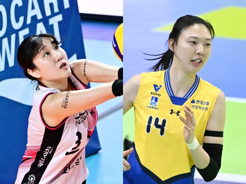 동아일보, 스포츠동아, 채널A가 주최하고 스포츠동아가 주관하는 ‘2025 동아스포츠대상’이 12월 2일 오후 3시 서울 성북구 고려대학교 백주년기념삼성관에서 열린다. 프로배구 여자부에서는 김연경이 유력한 수상 후보지만, 정관장 염혜선(왼쪽)과 현대건설 양효진(오른쪽)도 만만치 않은 경쟁자다. 사진제공|KOVO