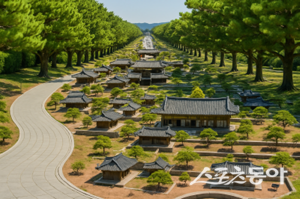 신라통일 평화 정원 조감도(안). 사진제공 ㅣ 경북도