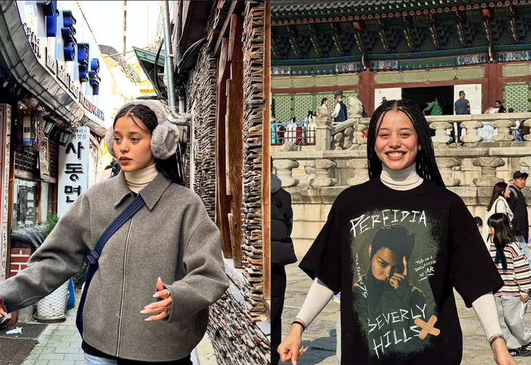 영화 ‘원 배틀 애프터 어나더’로 스타덤에 오른 할리우드 여배우 체이스 인피니티가 자신의 SNS에 서울 여행 사진을 게재해 눈길을 끈다. 그는 내년 오스카 여우 주연상 후보로 거론되는 ‘괴물 신예’로 앞서 한국에 대한 남다른 애정을 밝힌 바 있다. 사진 | 체이스 인피니티 SNS